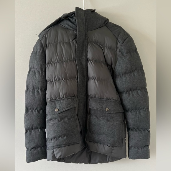 Reiss Jackets Coats Reiss Gray Puffer In Size Small Poshmark